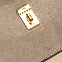 Small Suede and Calfskin Drew Crossbody