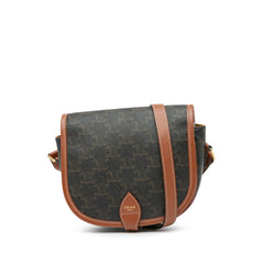 Medium Triomphe Coated Canvas Folco Crossbody