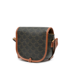 Medium Triomphe Coated Canvas Folco Crossbody