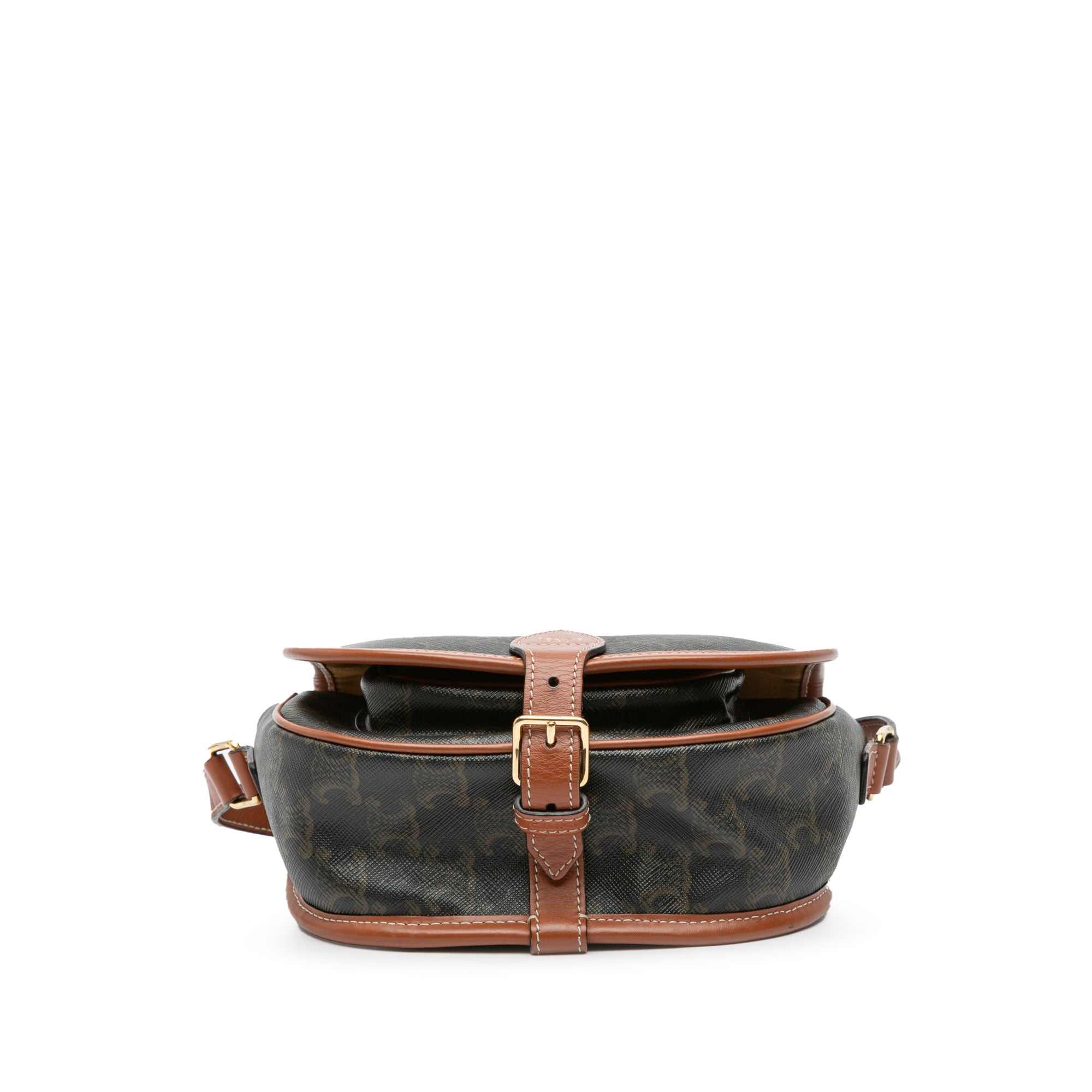 Medium Triomphe Coated Canvas Folco Crossbody