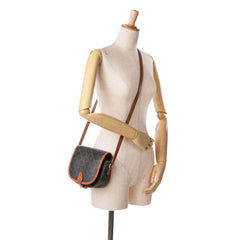 Medium Triomphe Coated Canvas Folco Crossbody