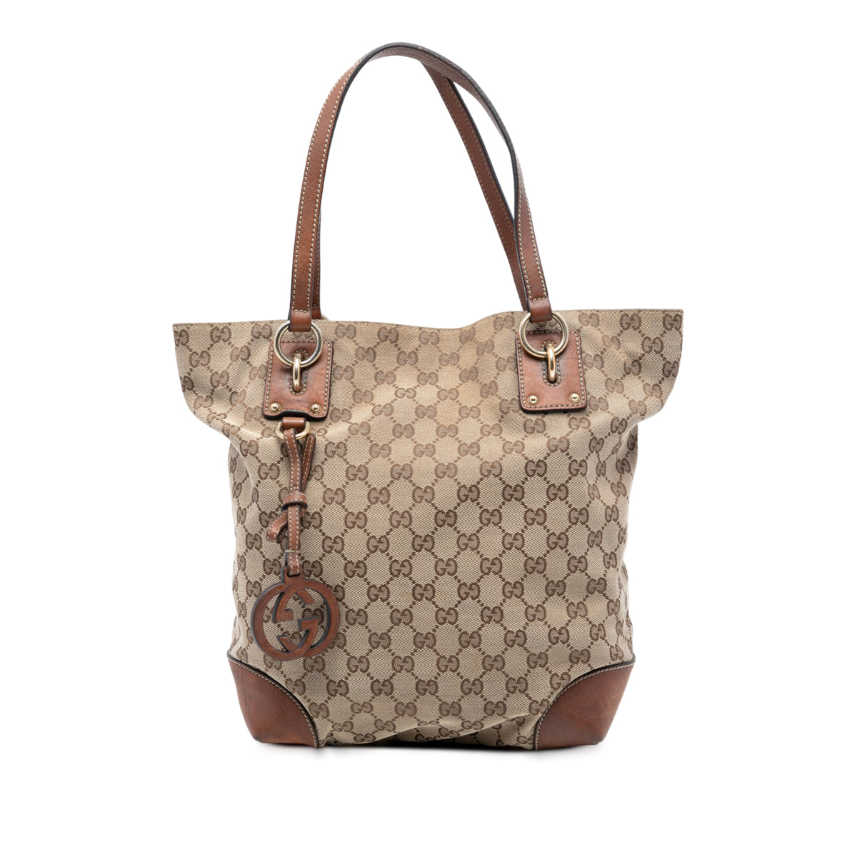 Medium GG Canvas GG Charm Tote