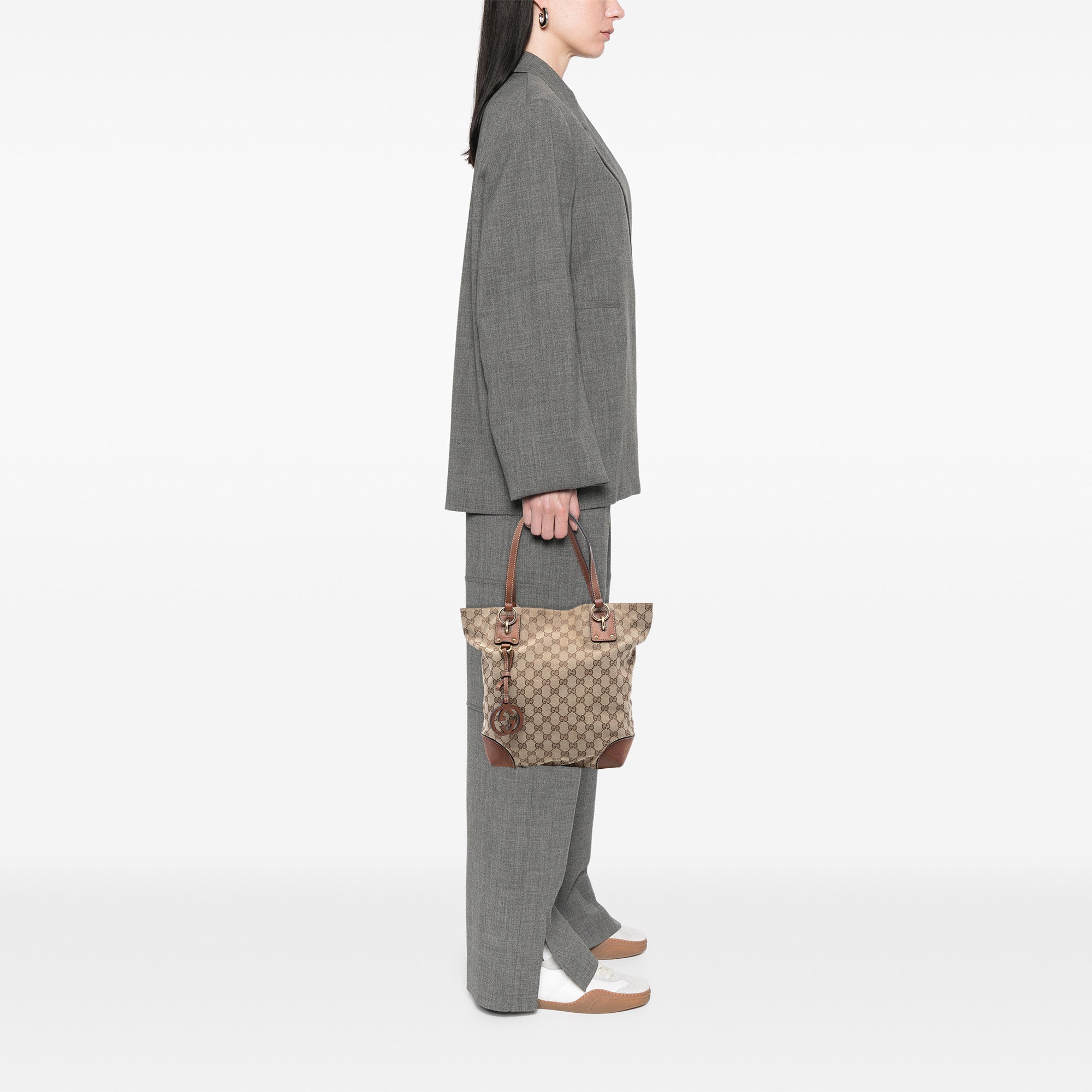 Medium GG Canvas GG Charm Tote