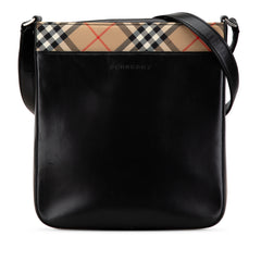 Nova Check Trimmed Leather Crossbody