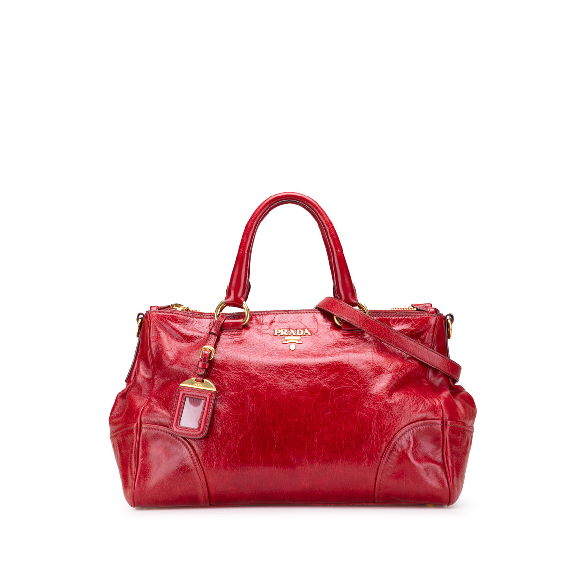 Vitello Shine Bauletto Satchel