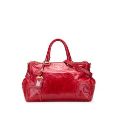 Vitello Shine Bauletto Satchel