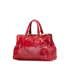 Vitello Shine Bauletto Satchel