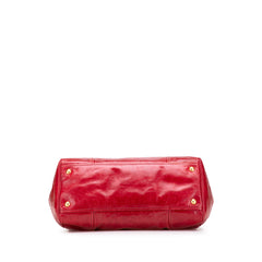 Vitello Shine Bauletto Satchel