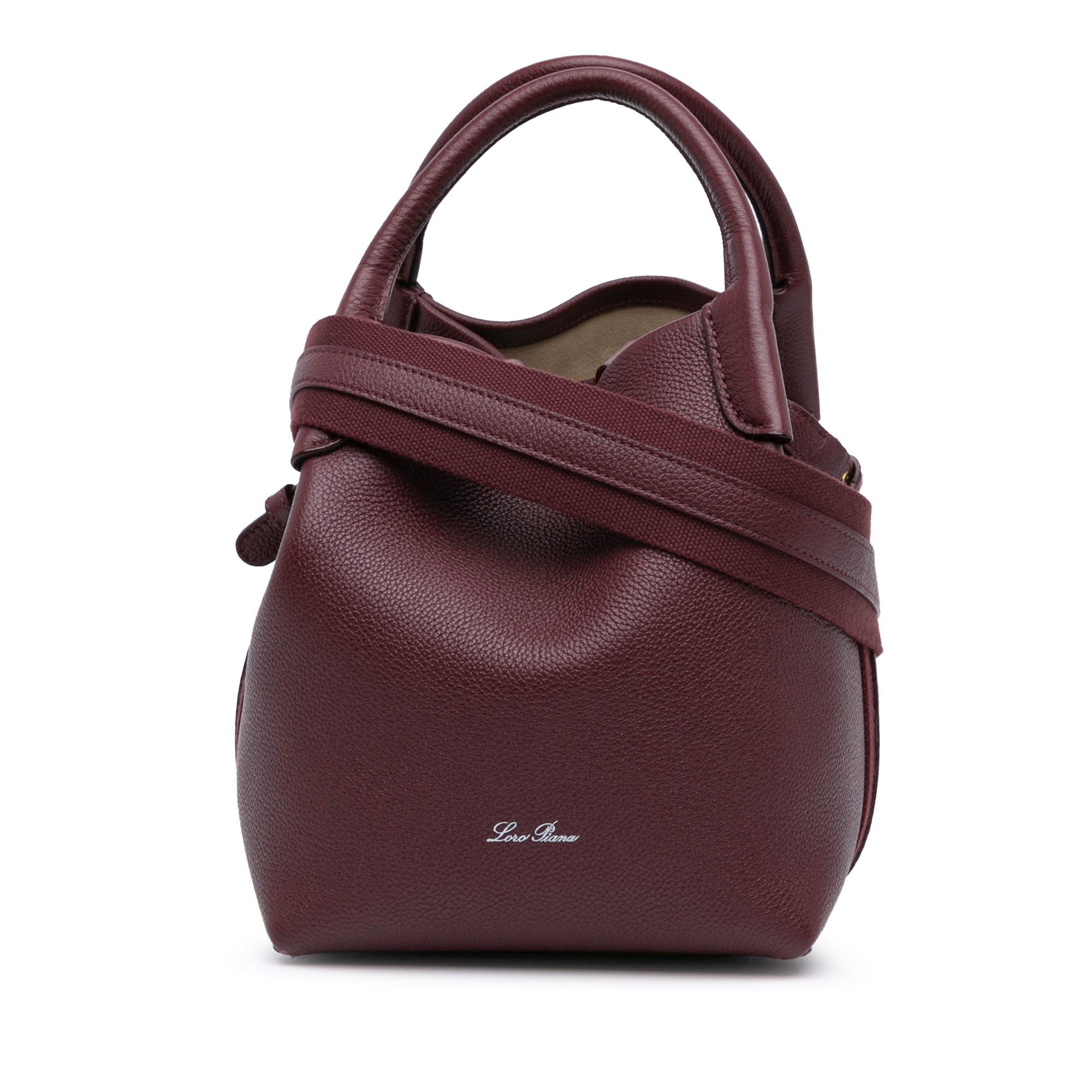 Small Grained Calfskin Bale Bag