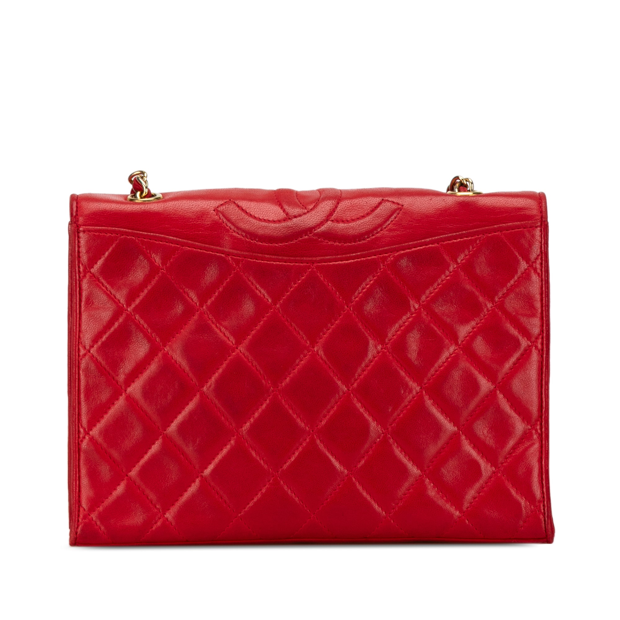 CC Quilted Lambskin Full Flap