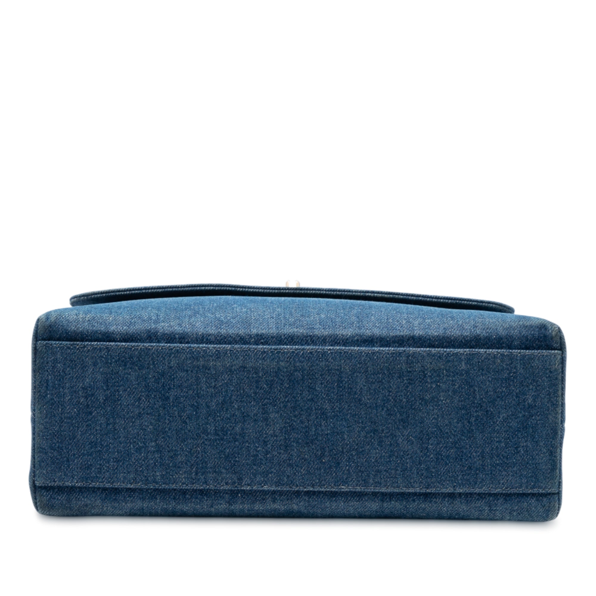 CC Denim Kelly Top Handle Bag