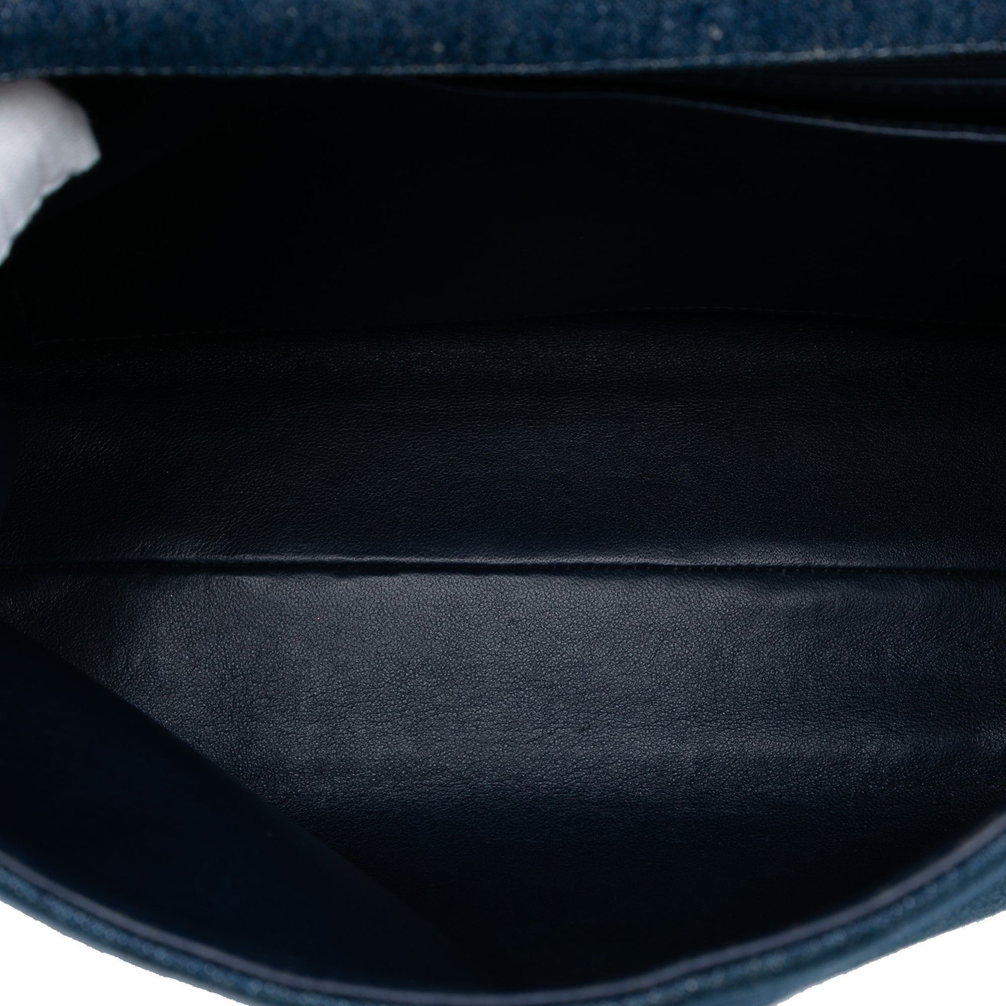 CC Denim Kelly Top Handle Bag