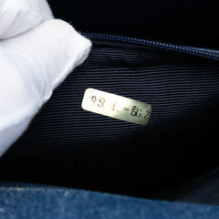 CC Denim Kelly Top Handle Bag