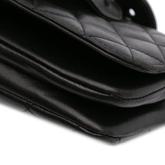 Quilted Lambskin Butterfly Clutch With Chain