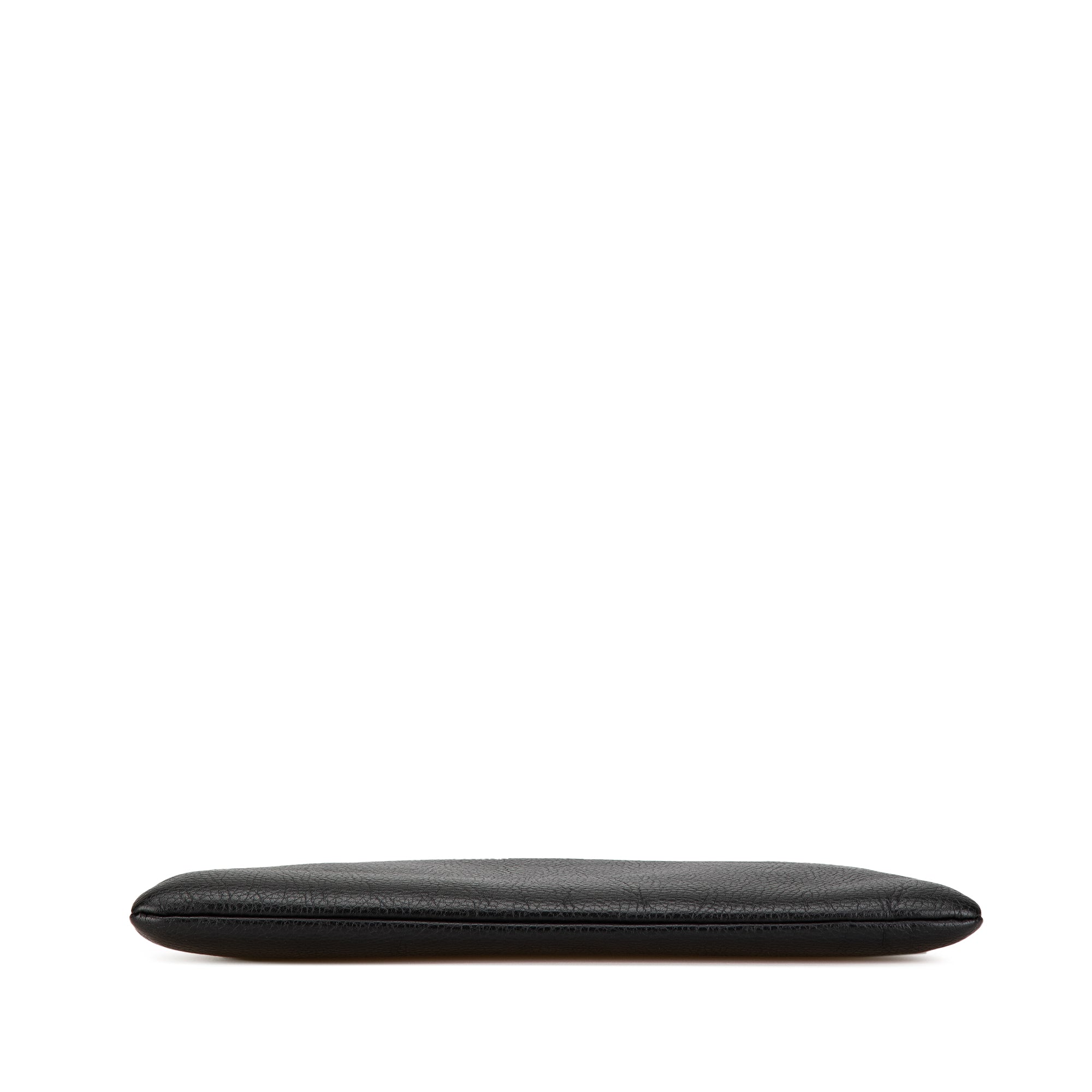 Leather Bamboo Tassel Clutch