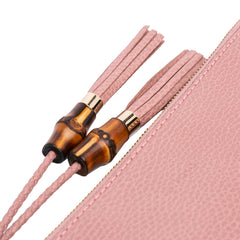 Calfskin Bamboo Clutch