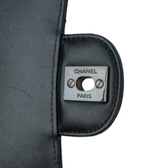 Mini Square Classic Patent So Black Single Flap