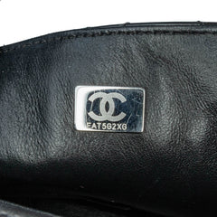 Mini Square Classic Patent So Black Single Flap