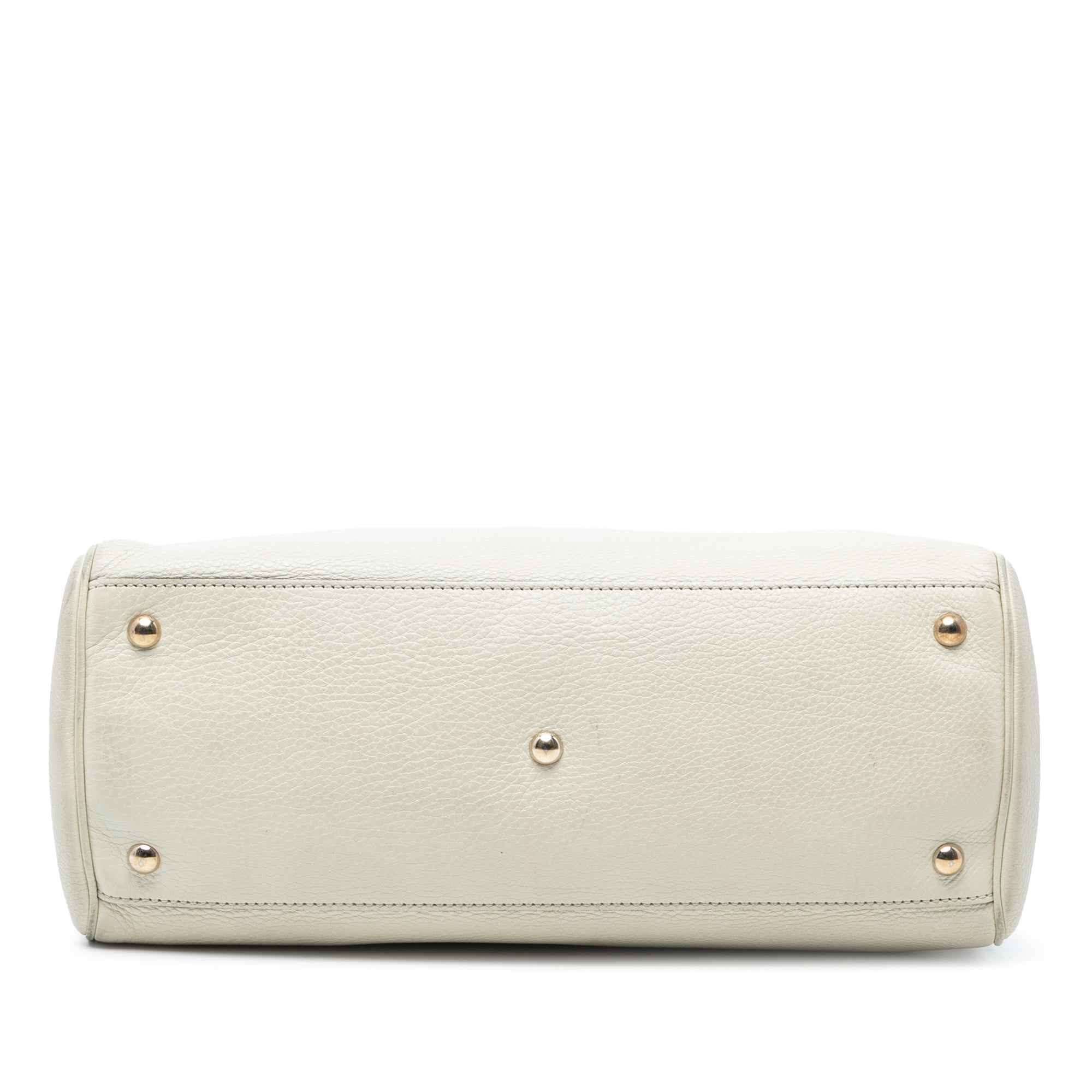 Medium Calfskin Bamboo Shopper Satchel