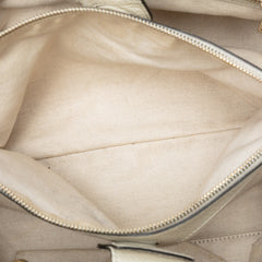 Medium Calfskin Bamboo Shopper Satchel