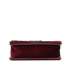 Medium Velvet Stitched Boy Flap Bag