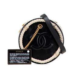 Crumpled Calfskin En Vogue Round Bag