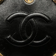 Crumpled Calfskin En Vogue Round Bag