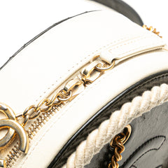 Crumpled Calfskin En Vogue Round Bag