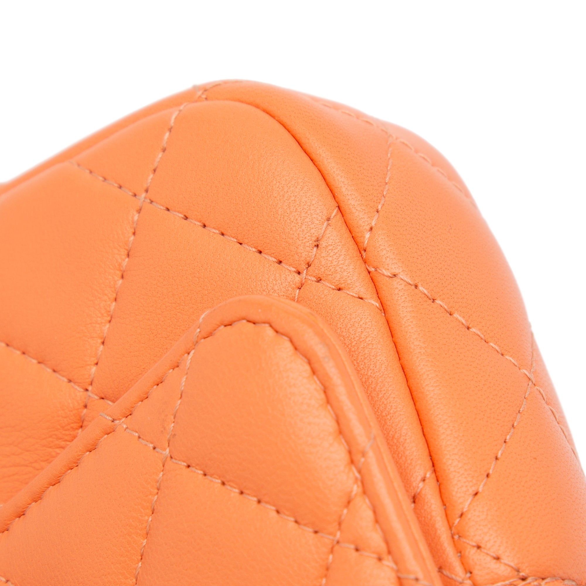 Lambskin Flap Phone Holder with Chain