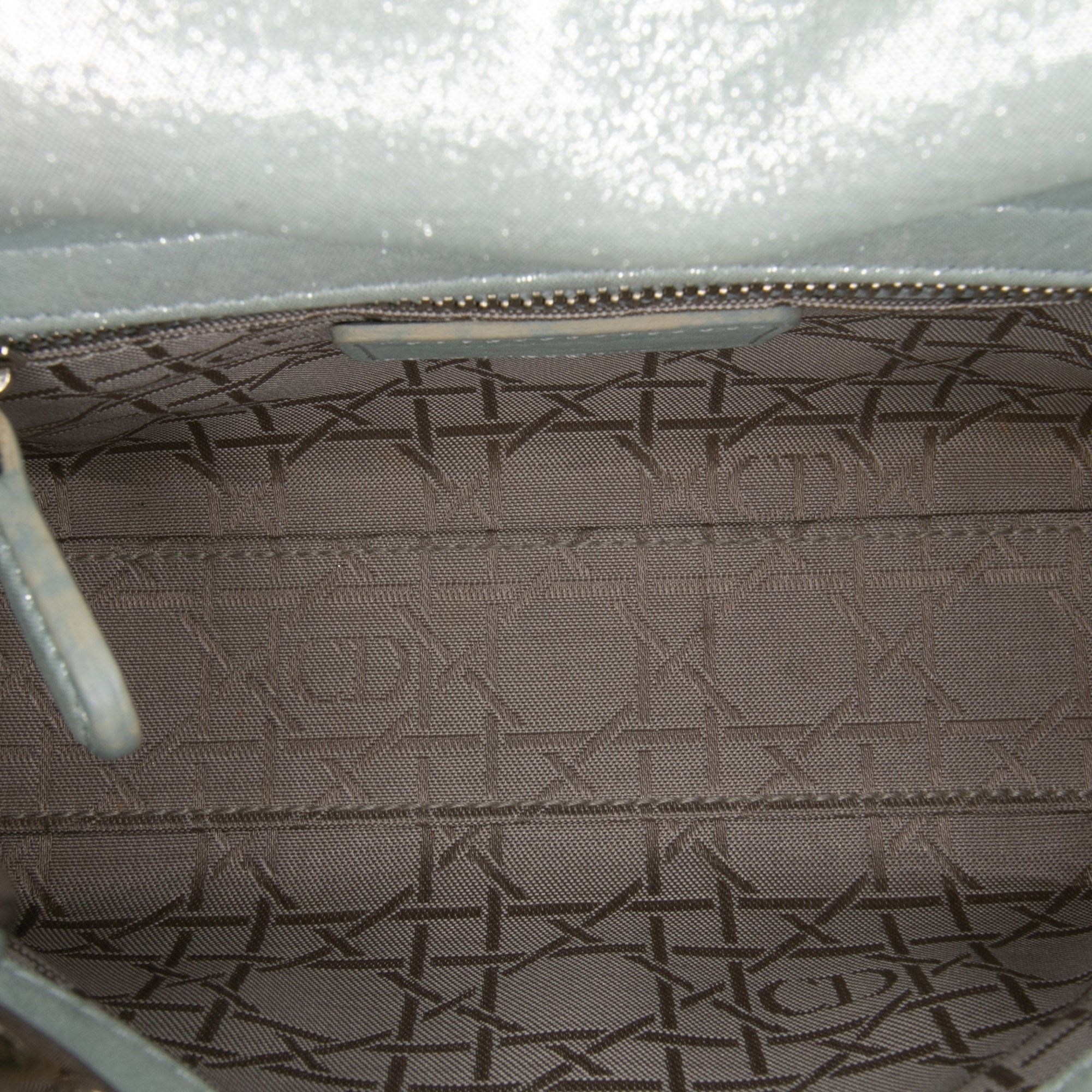 Mini Iridescent Lambskin Cannage Lady Dior