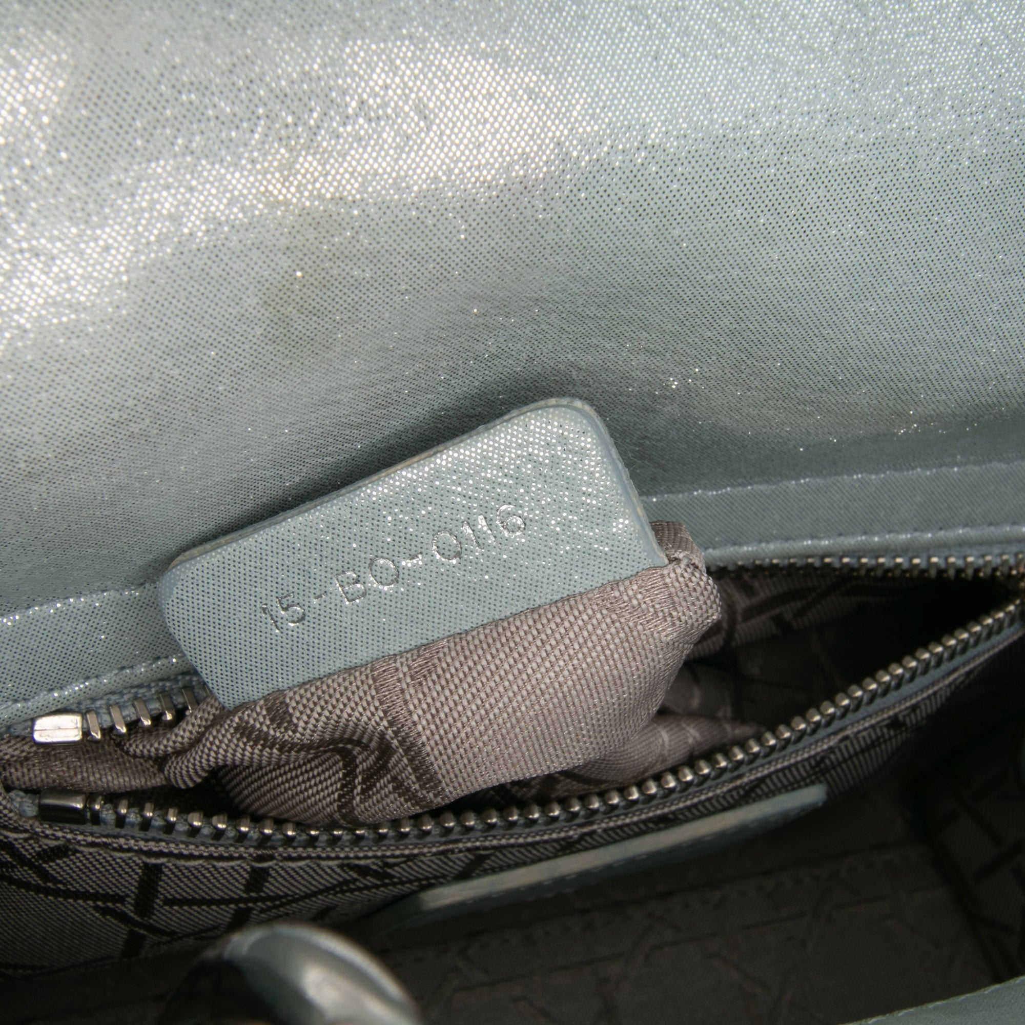 Mini Iridescent Lambskin Cannage Lady Dior