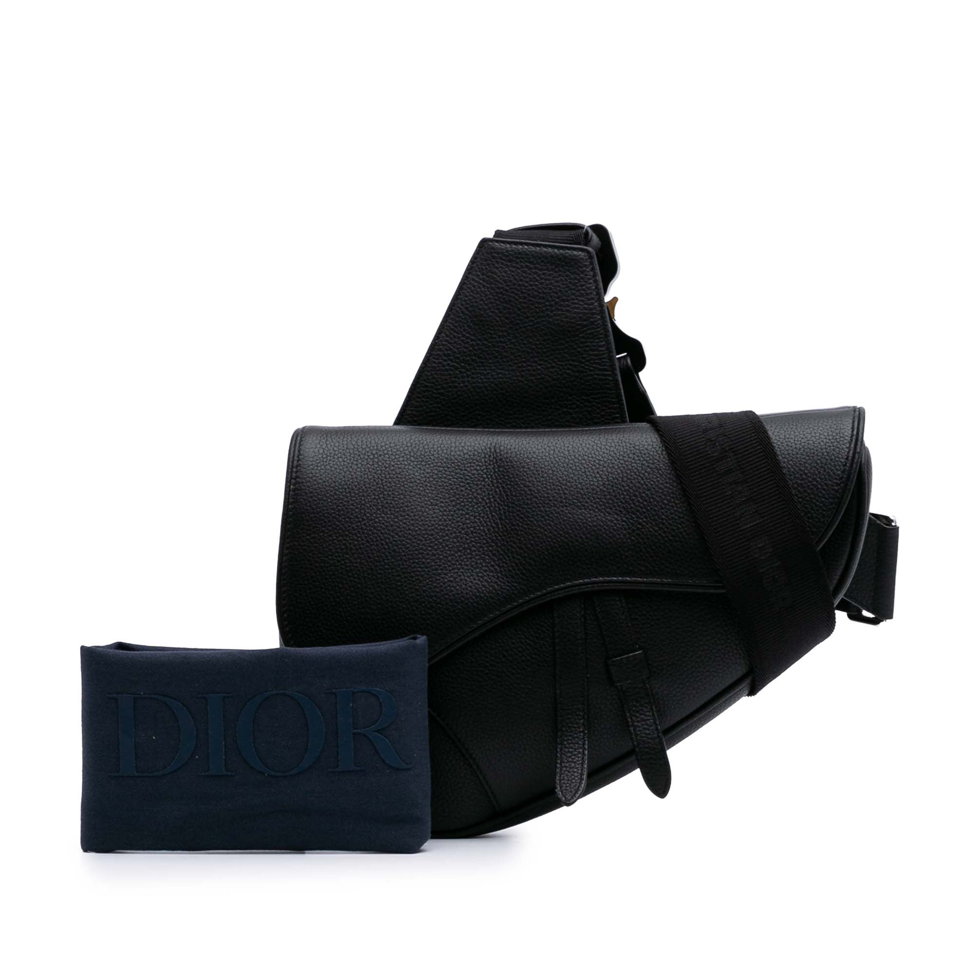 Grained Calfskin Saddle Bag