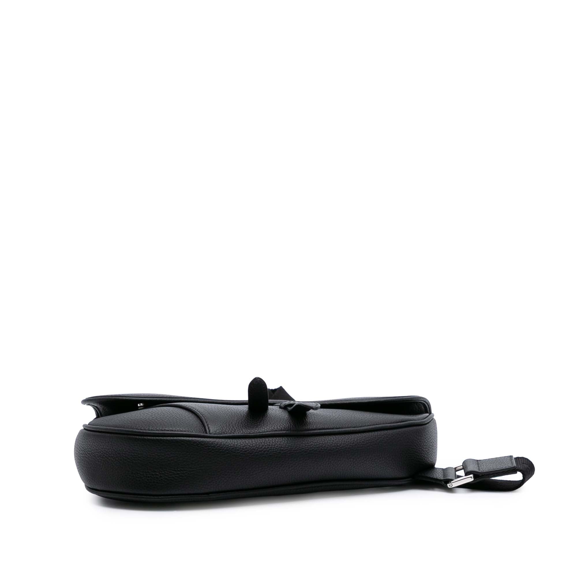 Grained Calfskin Saddle Bag
