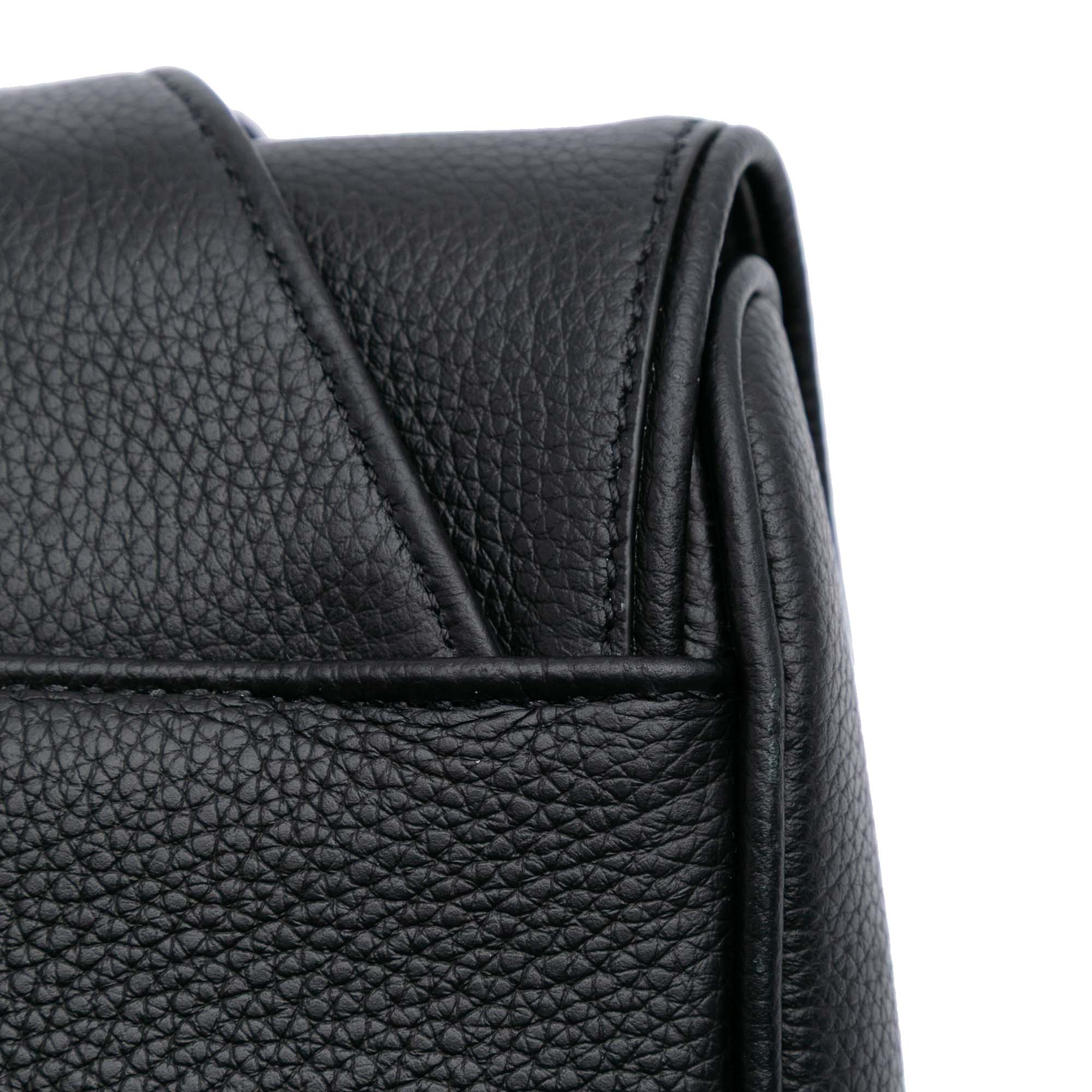 Grained Calfskin Saddle Bag