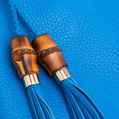 Calfskin Bamboo Tassel Clutch