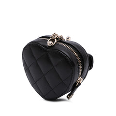 Lambskin CC in Love Heart Necklace Bag