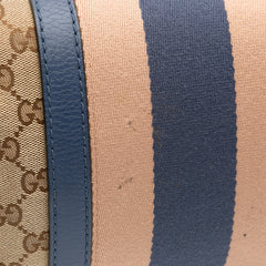 Small GG Canvas Web Joy Boston Bag