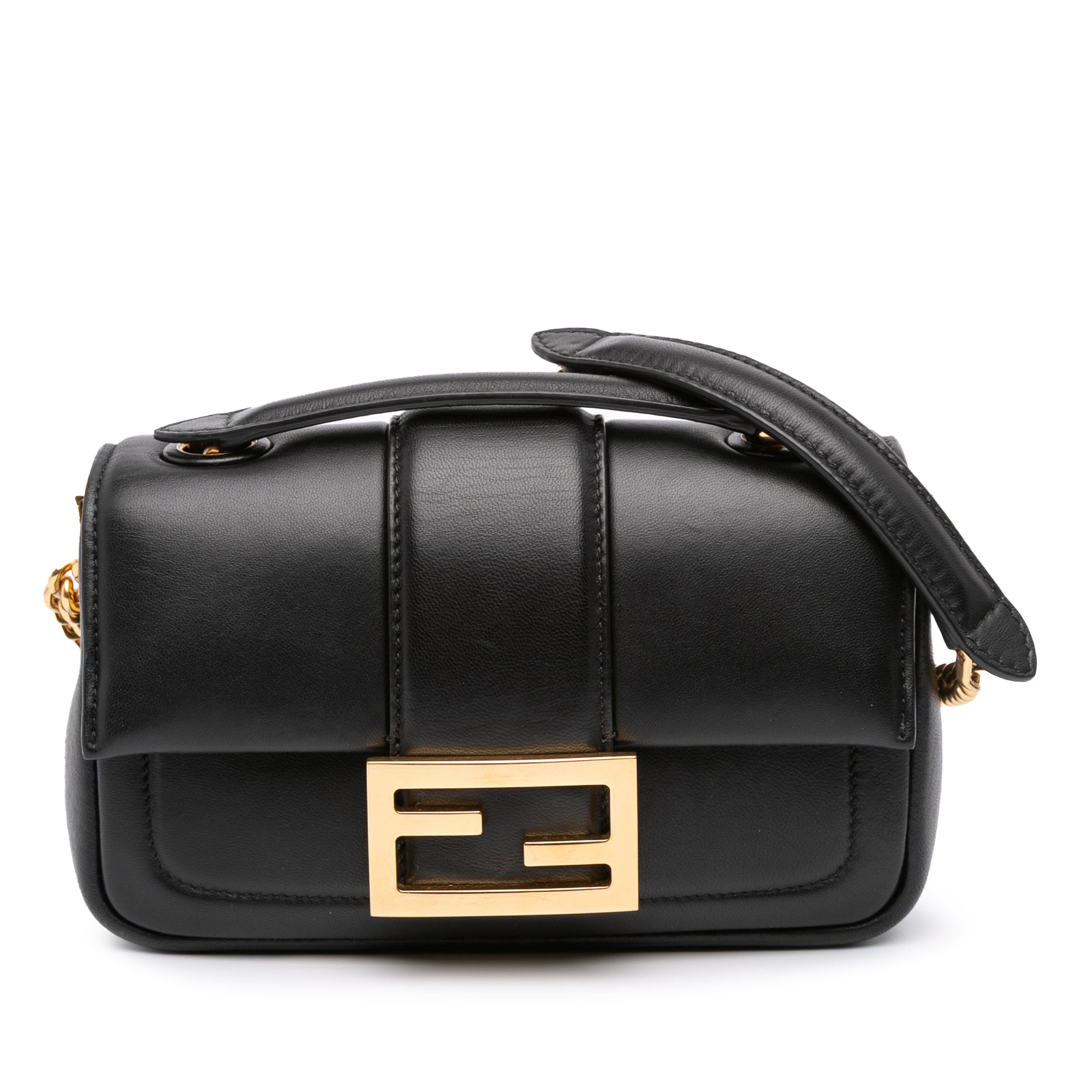 Mini Nappa Apolo Chain Baguette Shoulder Bag