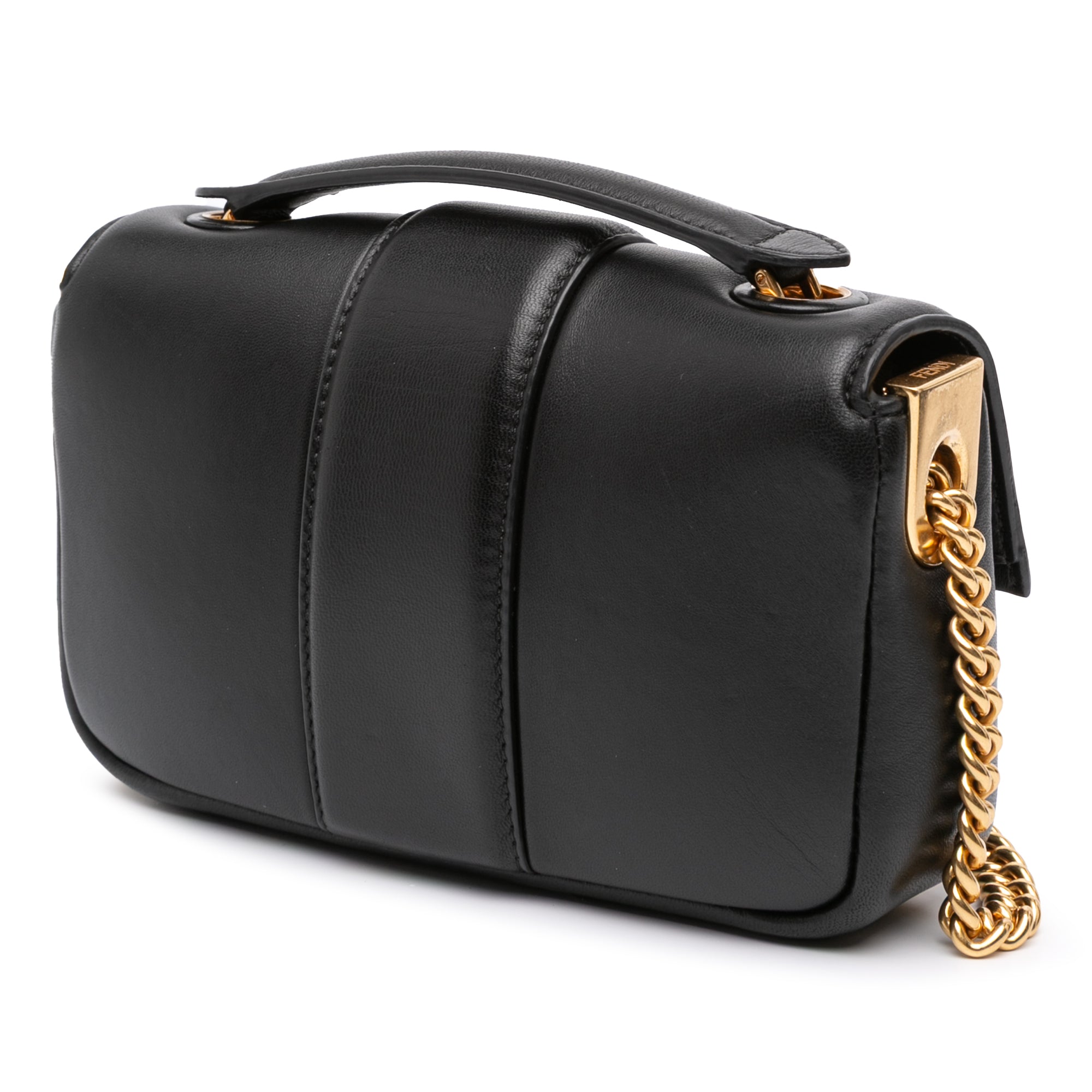 Mini Nappa Apolo Chain Baguette Shoulder Bag
