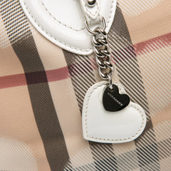 House Check Coated Canvas Hearts Gracie Tote