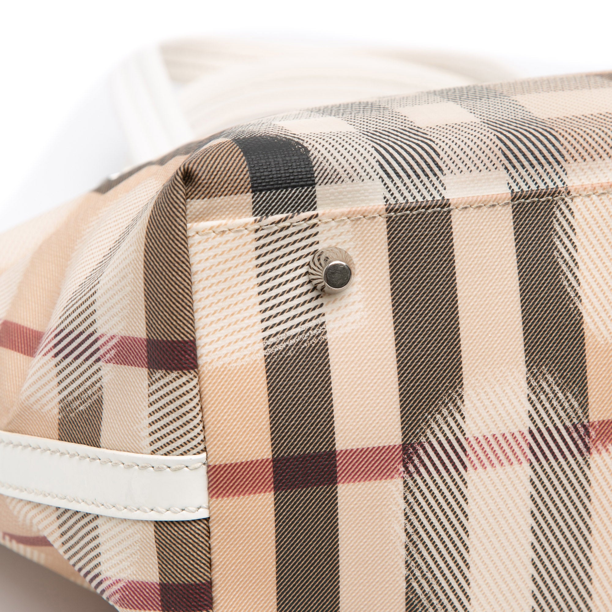 House Check Coated Canvas Hearts Gracie Tote