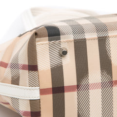 House Check Coated Canvas Hearts Gracie Tote