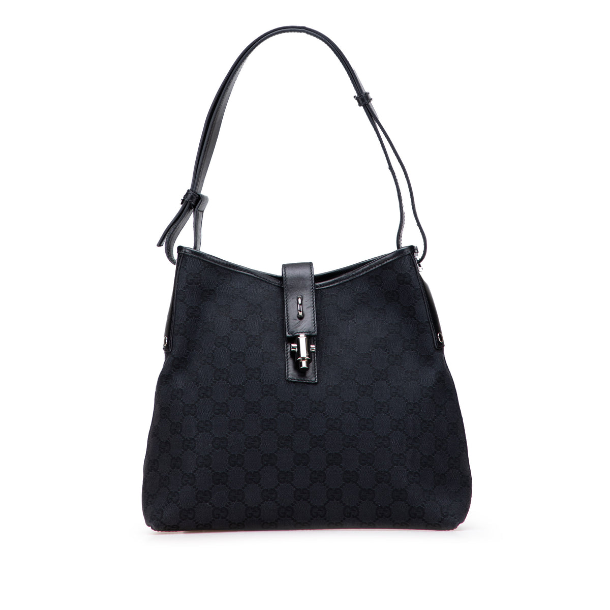 GG Canvas Piston Shoulder Bag