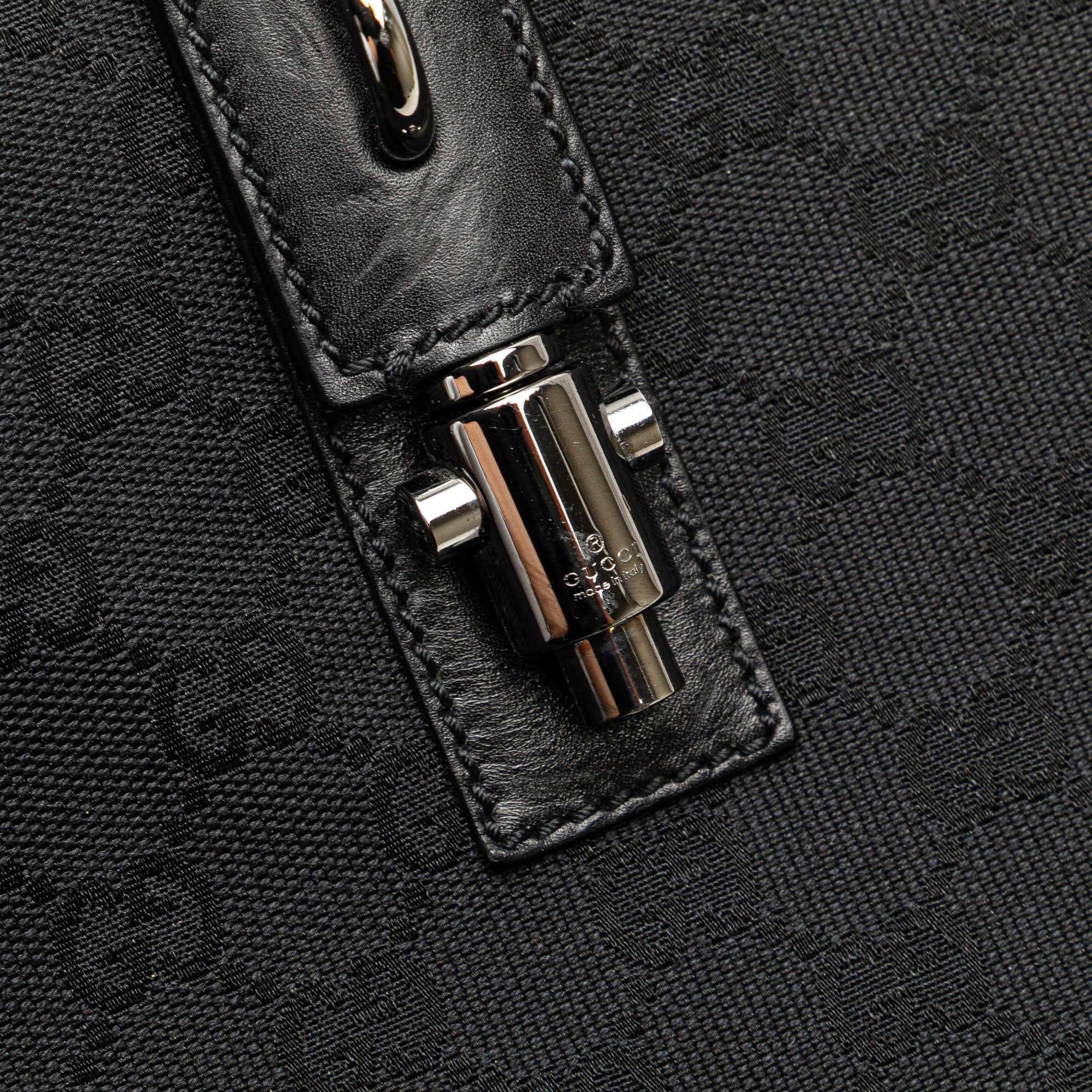 GG Canvas Piston Shoulder Bag