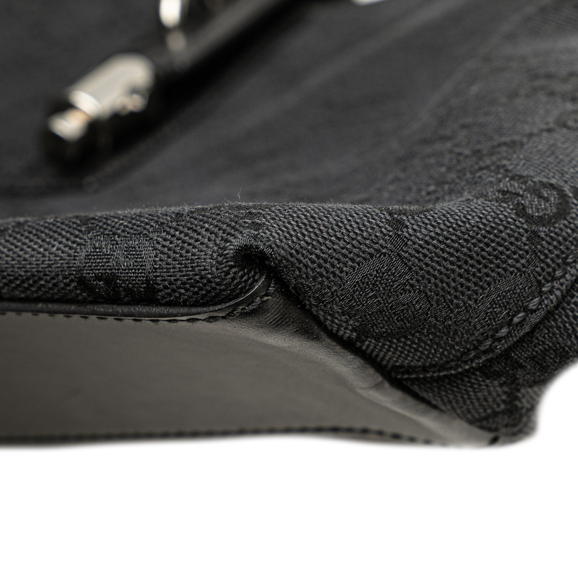 GG Canvas Piston Shoulder Bag