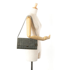 CC Choco Bar Denim Chain Flap