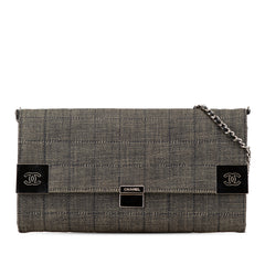 CC Choco Bar Denim Chain Flap