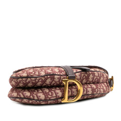 Oblique Canvas Saddle Bag
