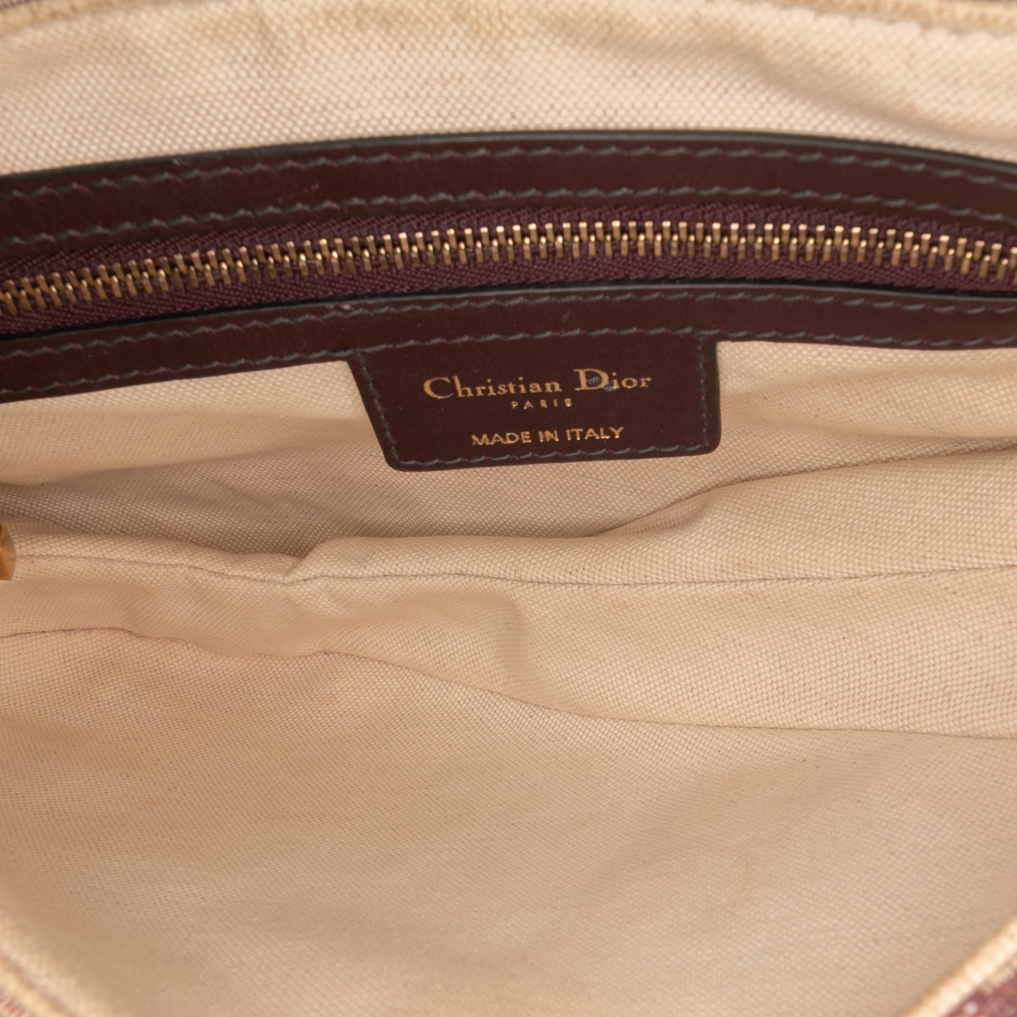 Oblique Canvas Saddle Bag