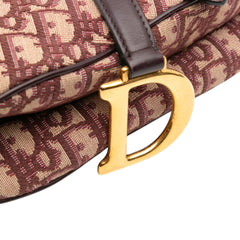 Oblique Canvas Saddle Bag